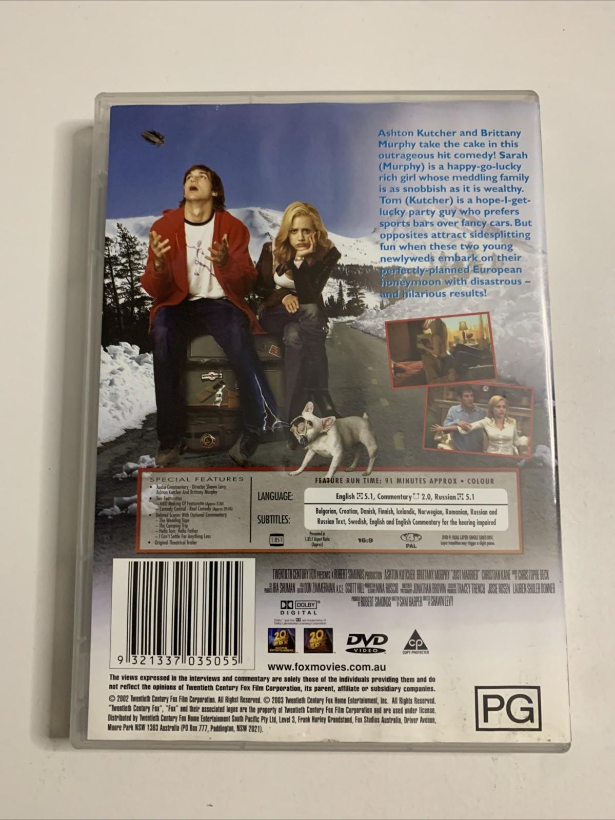 Just Married (DVD, 2002) Ashton Kutcher, Brittany Murphy Region 4