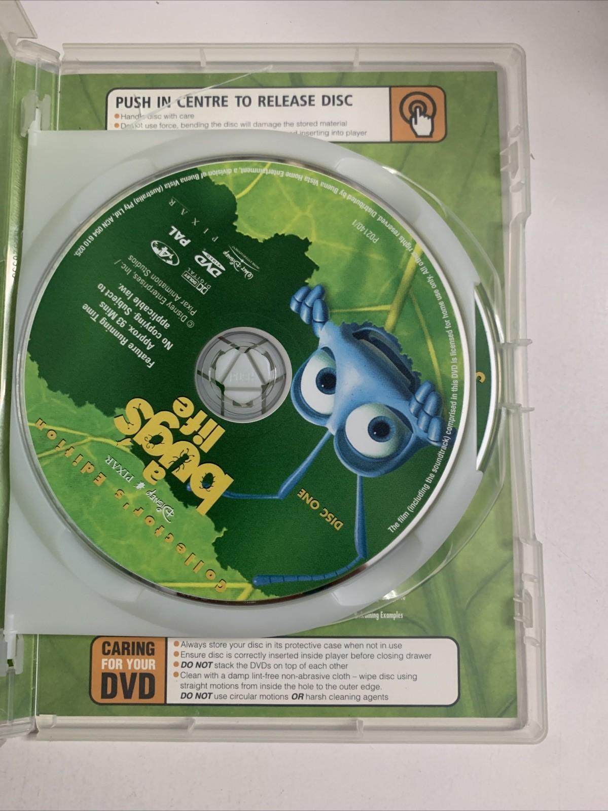 A Bug's Life (Collector's Edition, DVD, 1998) 2-Disc Pixar Disney Film Region 4