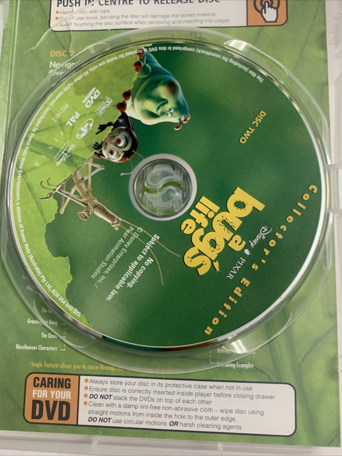 A Bug's Life (Collector's Edition, DVD, 1998) 2-Disc Pixar Disney Film Region 4