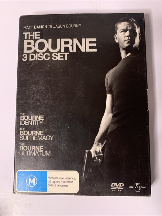 The Bourne Identity / The Bourne Supremacy /  The Bourne Ultimatum DVD Region 4