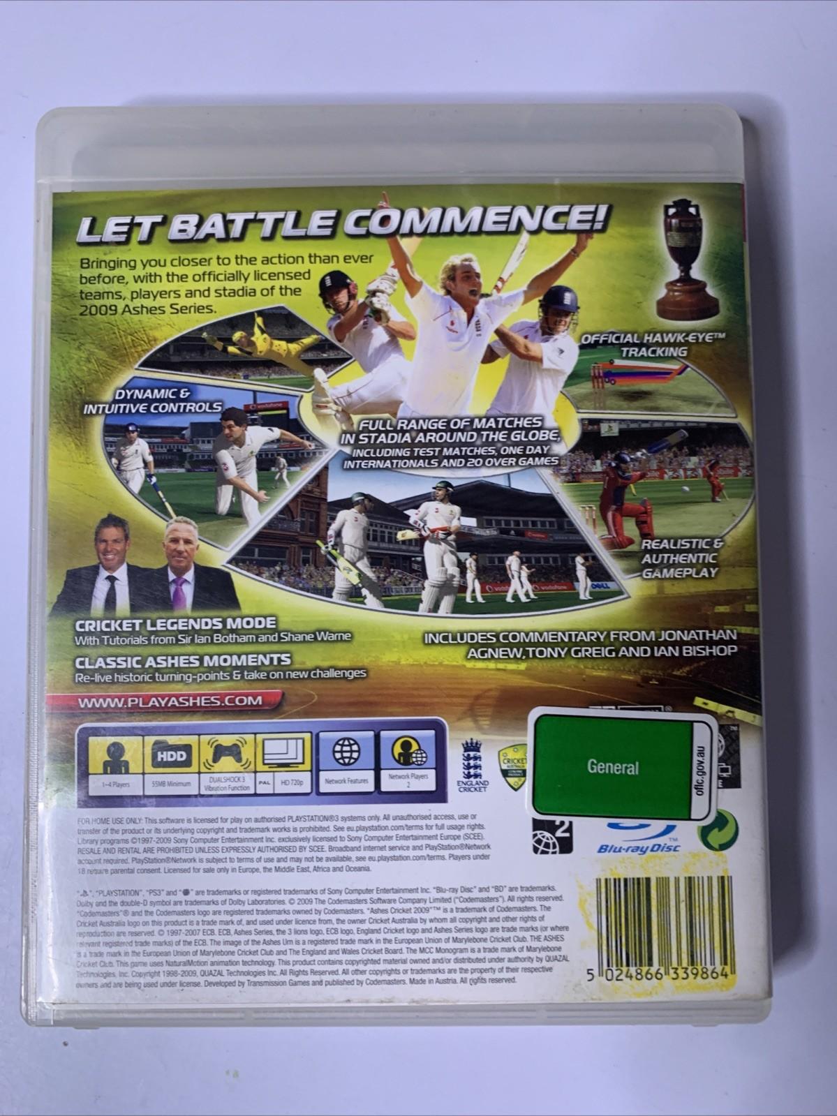 Ashes Cricket 2009 PS3 Sony Playstation 3 Game