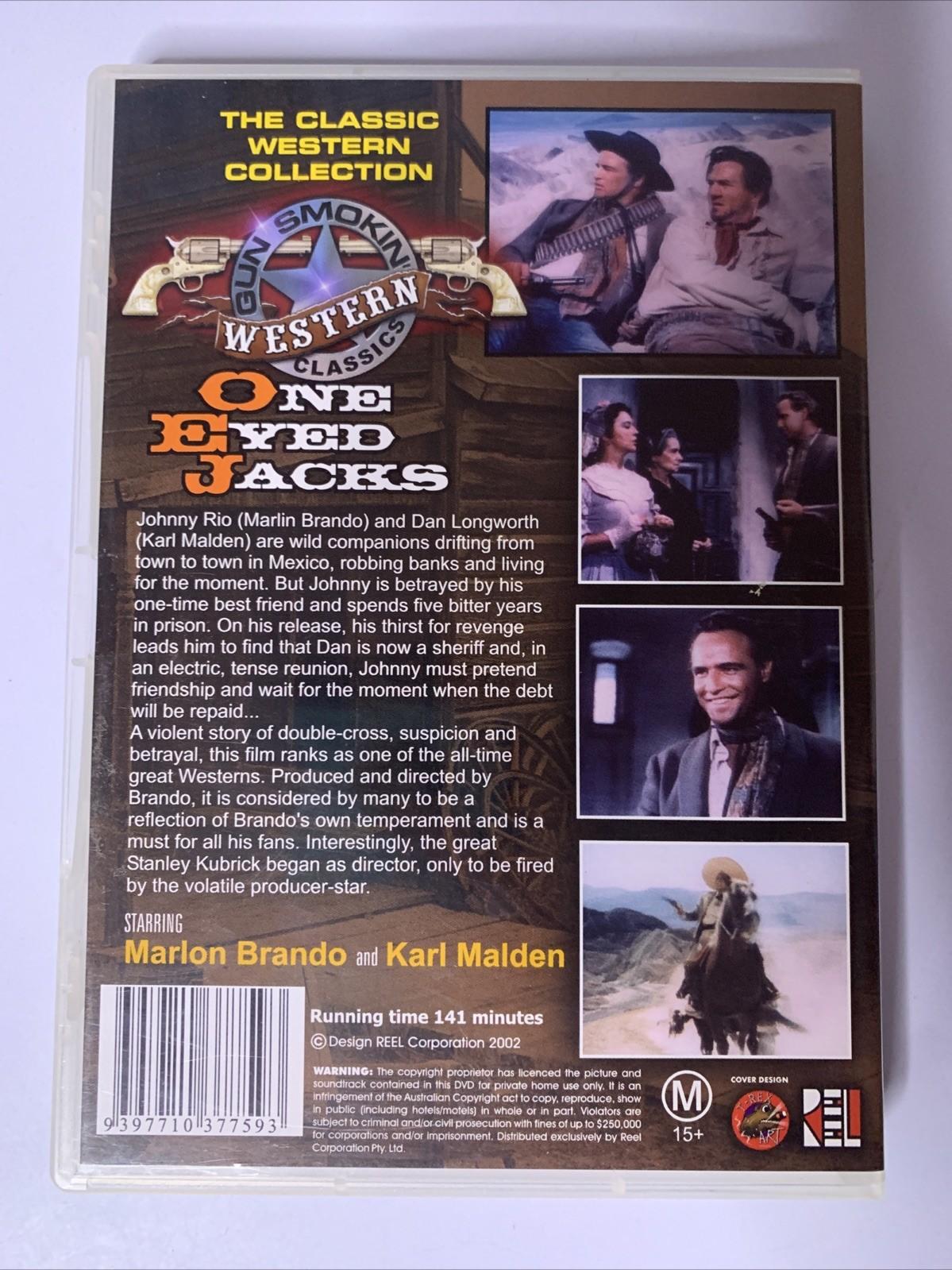 One Eyed Jacks (DVD, 1961) Marlon Brando, Karl Malden All Regions