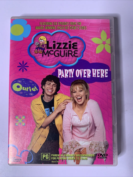 Lizzie Mcguire: Party Over Here (DVD, 2003) Disney Hillary Duff Region 4