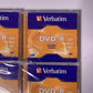 4x Verbatim DVD-R Recordable 4.7GB 16x Speed 120 Min Blank Disc NEW Sealed