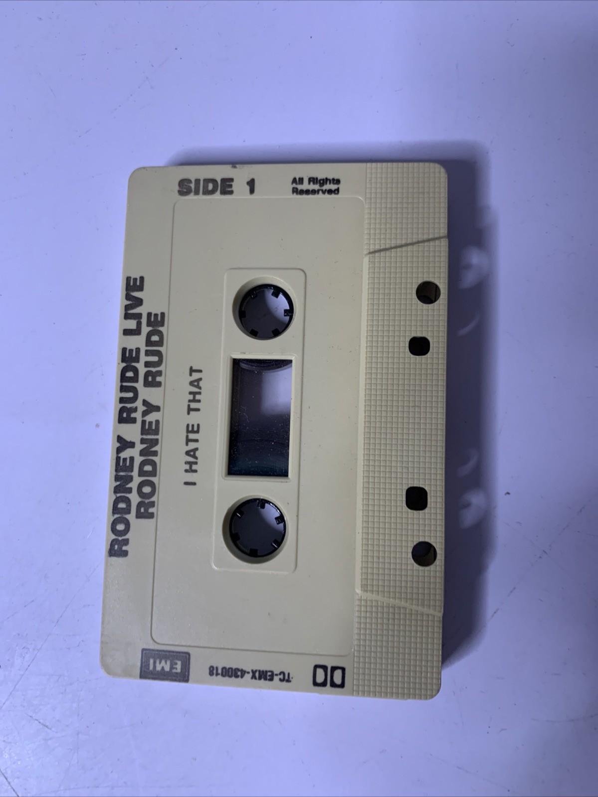 Rodney Rude Livecd Rodney Rude – Live! (Cassette, 1984) Australia TC-EMX-430018 – Retro Unit