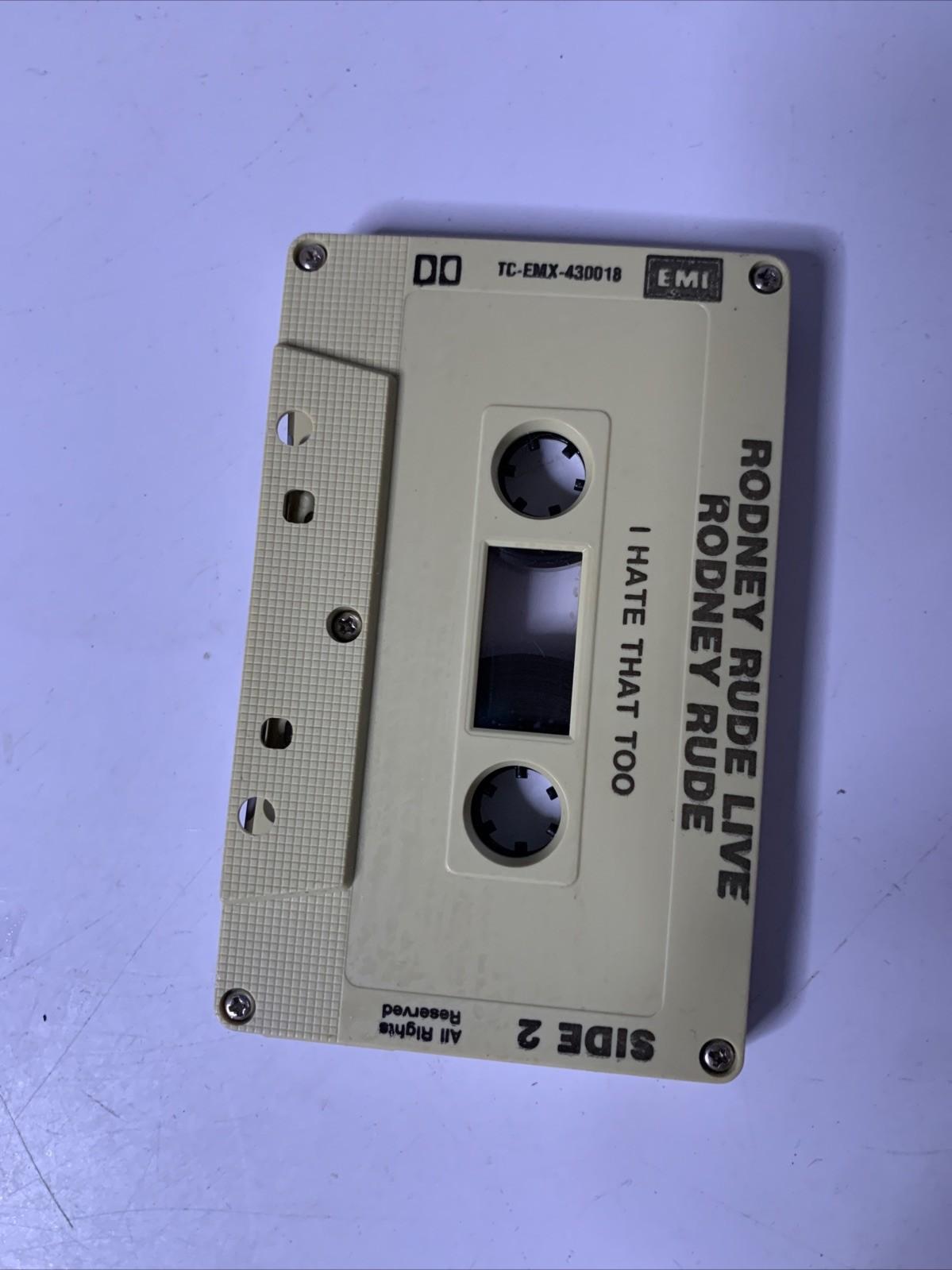 Rodney Rude Livecd Rodney Rude – Live! (Cassette, 1984) Australia TC-EMX-430018 – Retro Unit