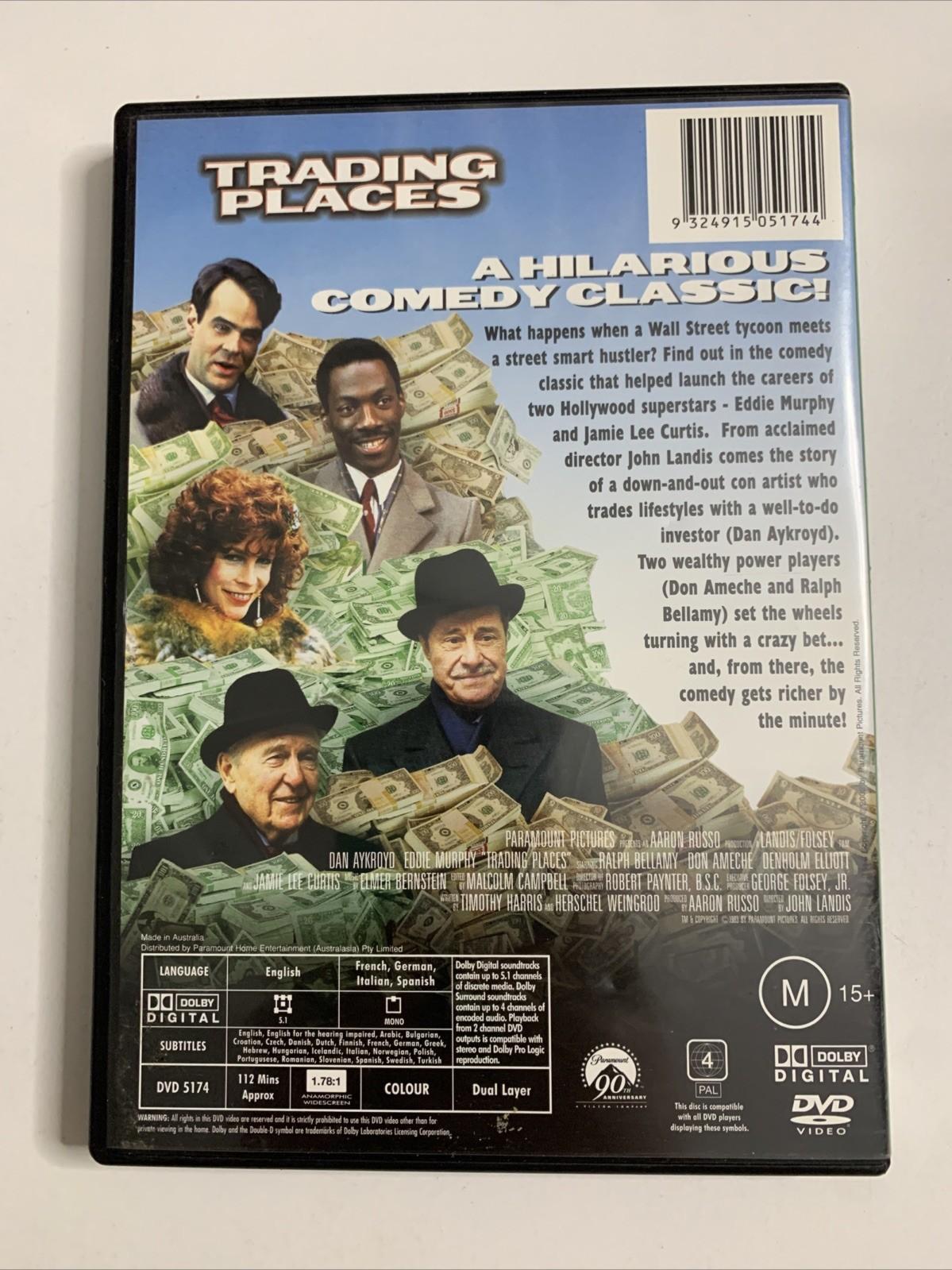 Trading Places (DVD, 1983) Dan Akroyd, Eddie Murphy Region 4