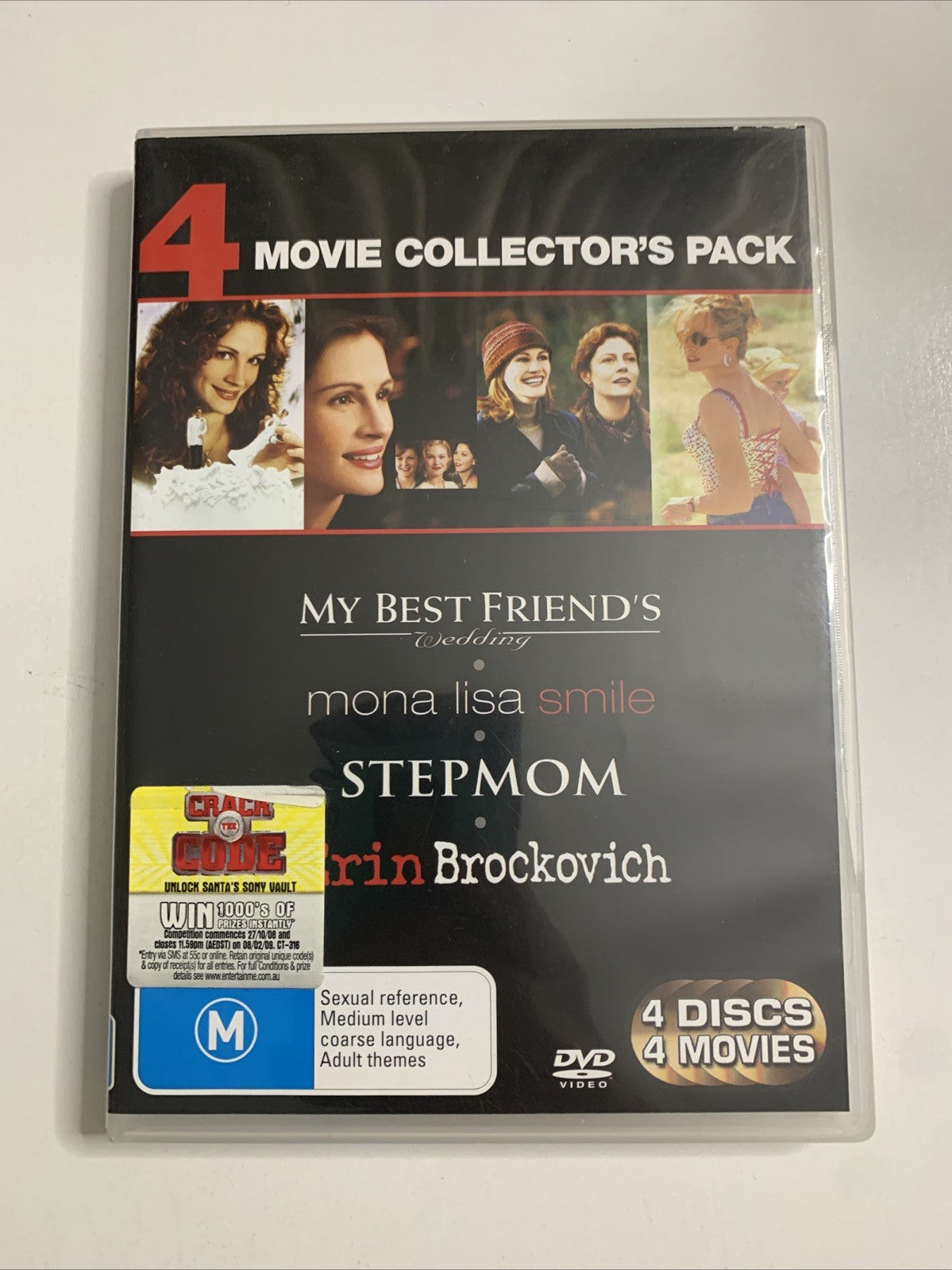 My Best Friends Wedding / Mona Lisa Smile/ Stepmom / Erin Brockovich DVD Region4