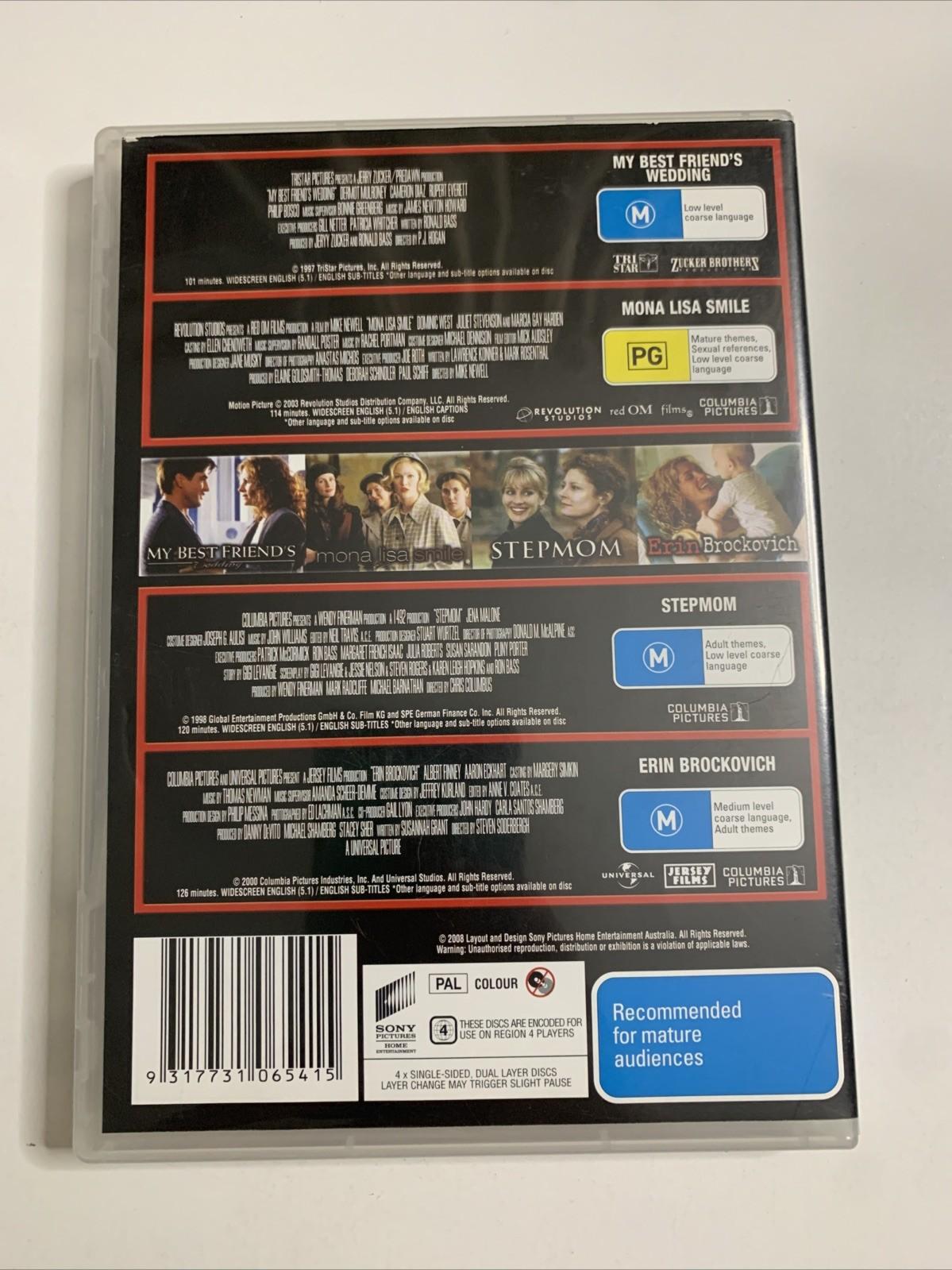 My Best Friends Wedding / Mona Lisa Smile/ Stepmom / Erin Brockovich DVD Region4