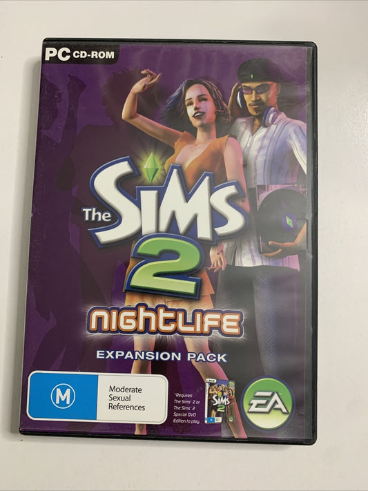 The Sims 2 Nightlife Expansion Pack PC CD-ROM Windows Game