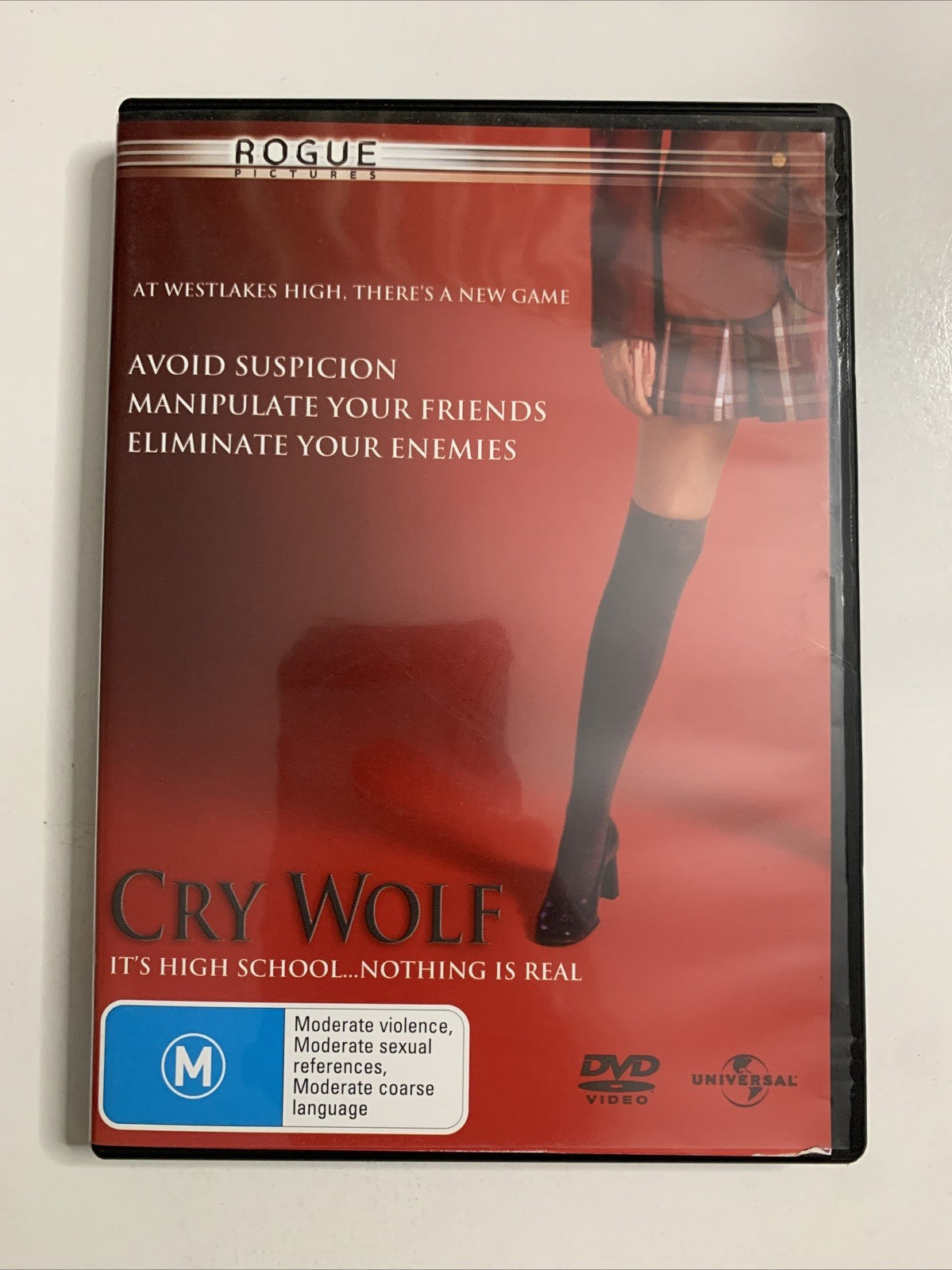 Cry Wolf (DVD, 2005) Julian Morris, Lindy Booth, Jared Padalecki Region 4  NEW