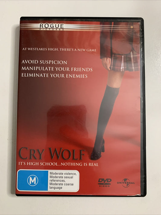 Cry Wolf (DVD, 2005) Julian Morris, Lindy Booth, Jared Padalecki Region 4  NEW
