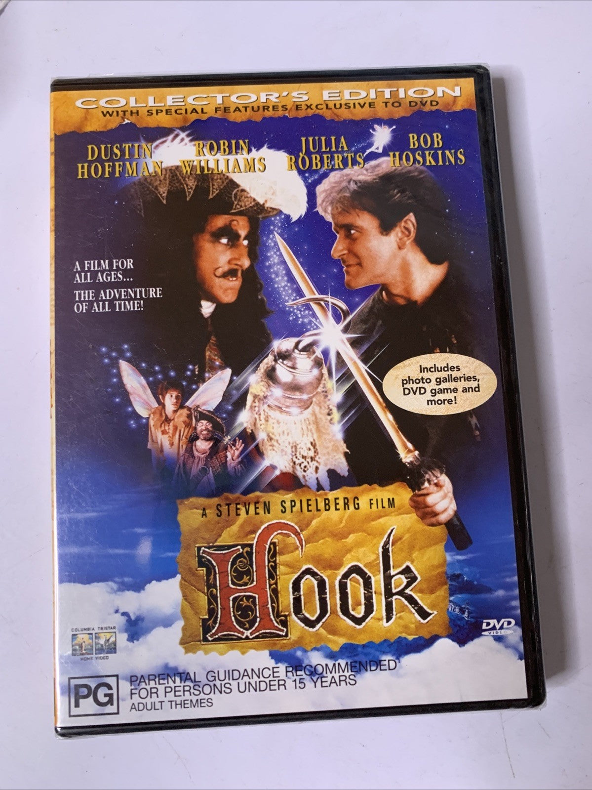 Hook (DVD, 1991) Robin Williams, Dustin Hoffman Region 4 NEW