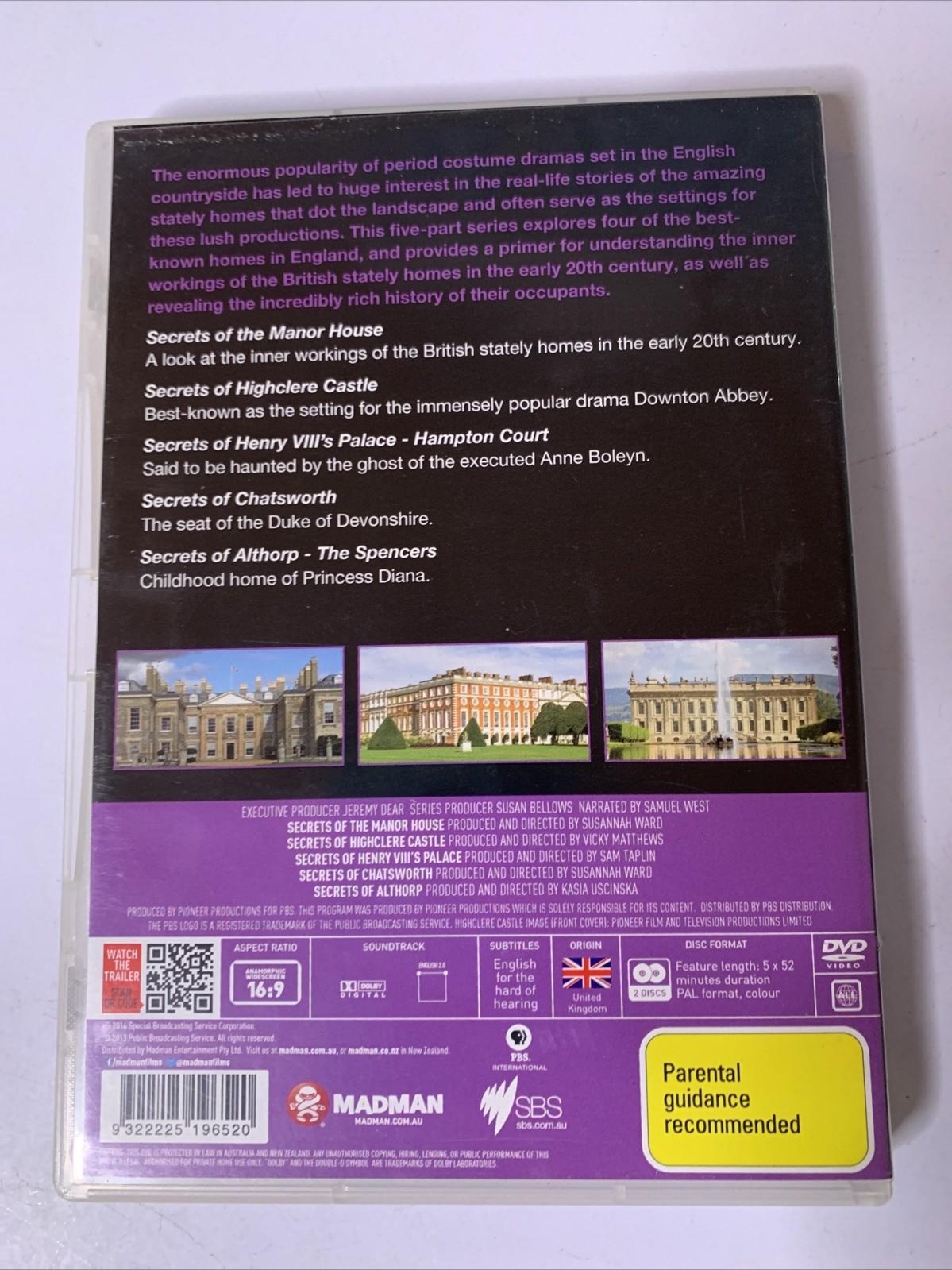Secrets Of The Manor House (DVD, 2013, 2-Disc) Documentary All Regions