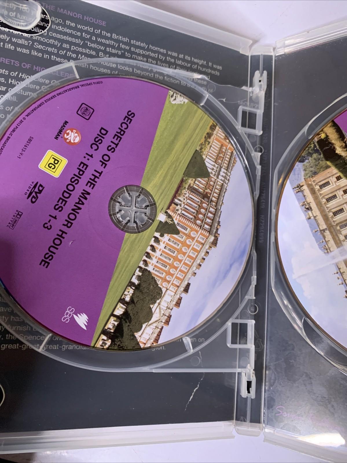 Secrets Of The Manor House (DVD, 2013, 2-Disc) Documentary All Regions