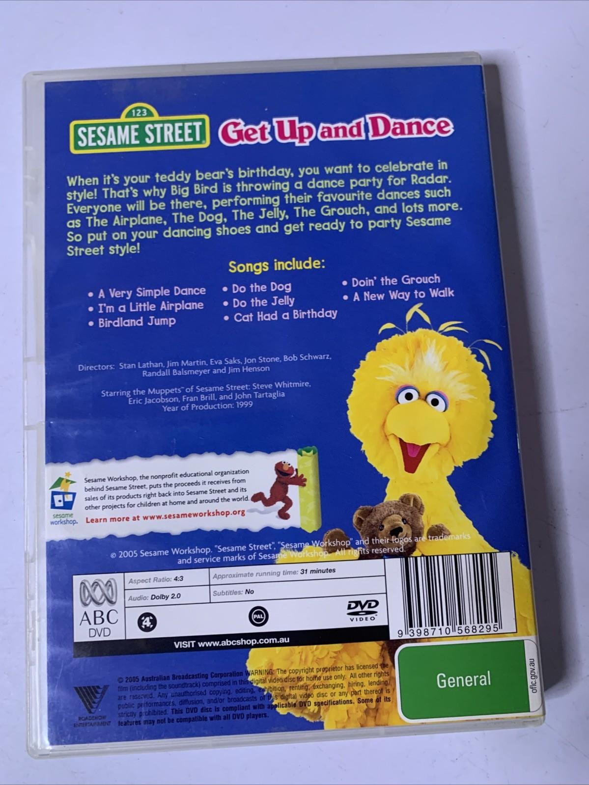 Sesame Street Get Up And Dance (DVD, 2005) ABC Kids Region 4