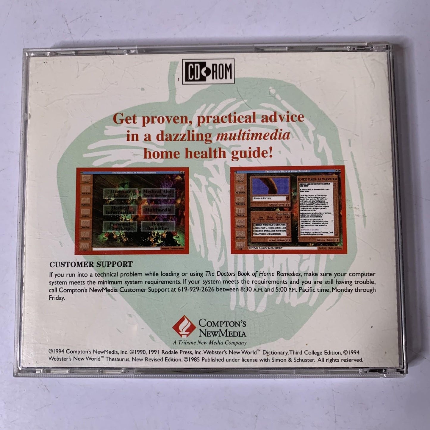 The Doctors Book Of Home Remedies : Premier Edition PC CD-ROM Windows