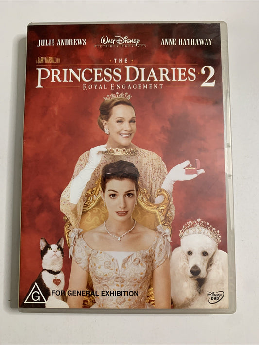 The Princess Diaries 2 (DVD, 2004) Disney Julie Andrews, Anne Hathaway Region 4