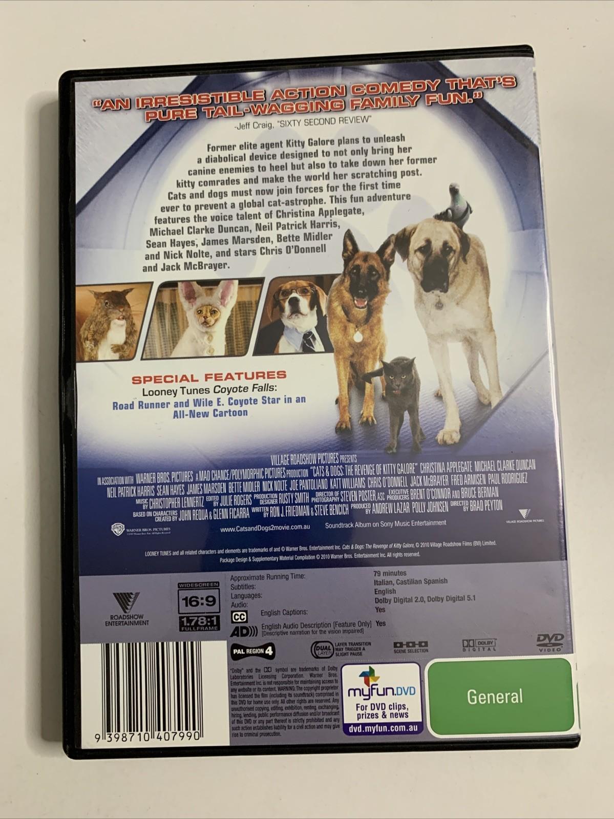 Cats & Dogs: The Revenge Of Kitty Galore (DVD, 2010) Region 4