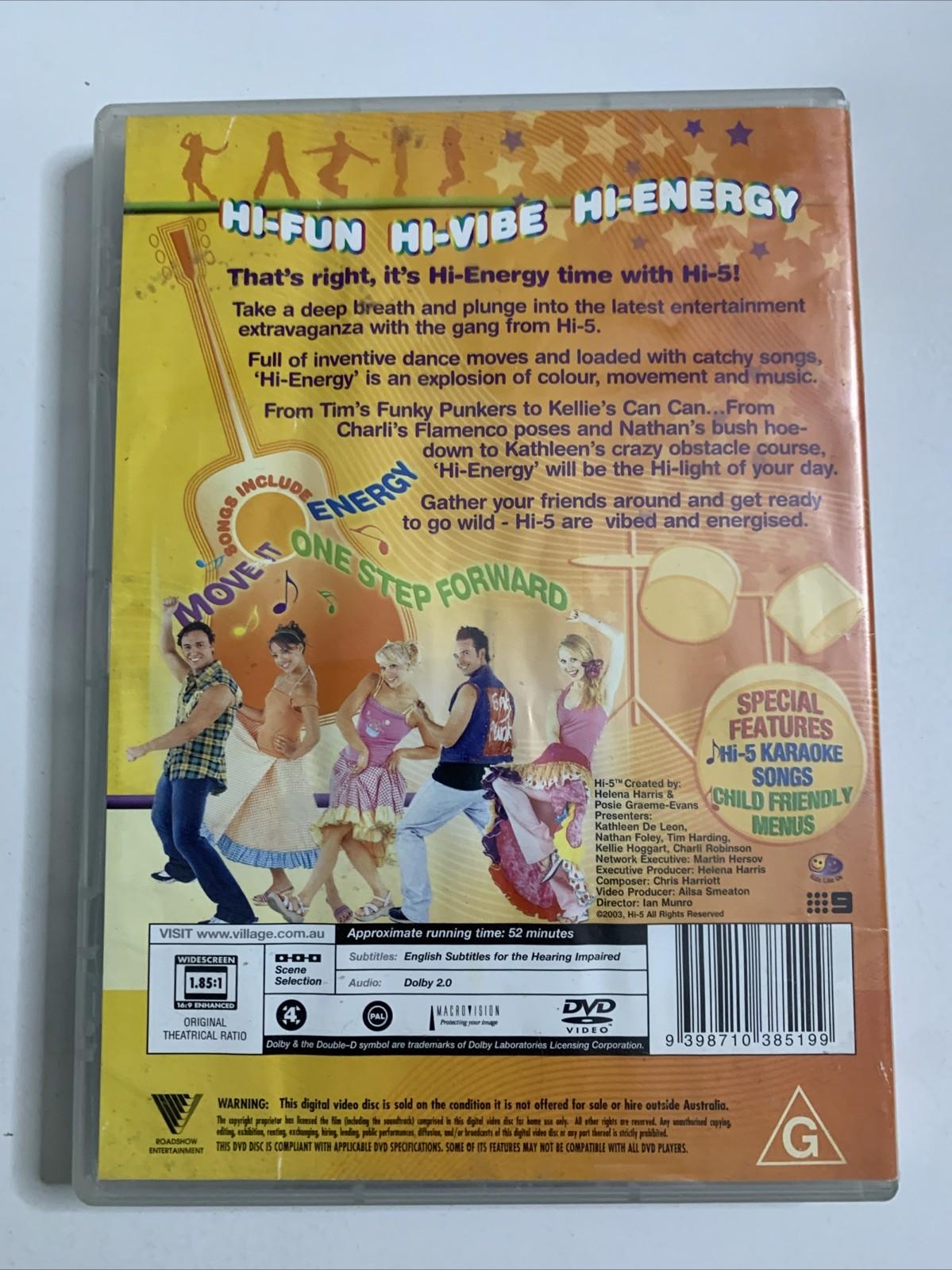 Hi-5 Hi Energy (DVD, 2003) Region 4