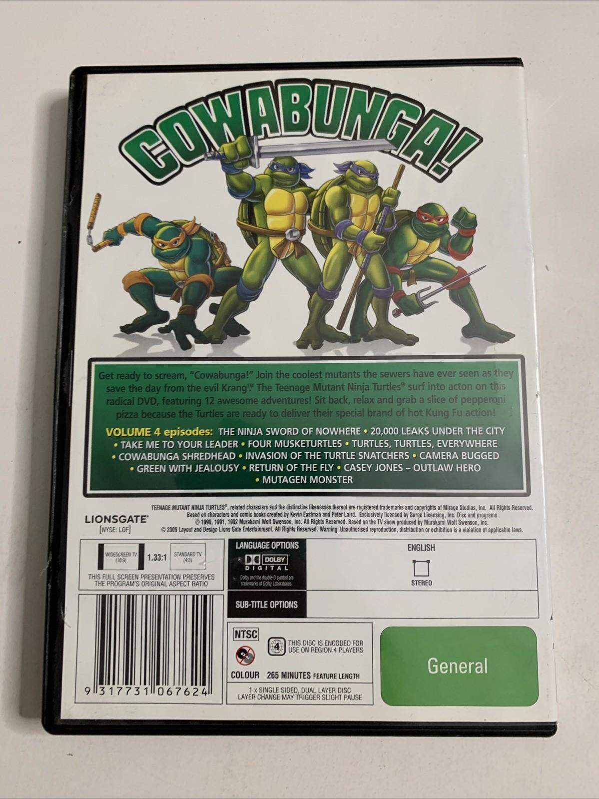 Teenage Mutant Ninja Turtles : Vol 4 (DVD, 1992) Original TV Series Region 4