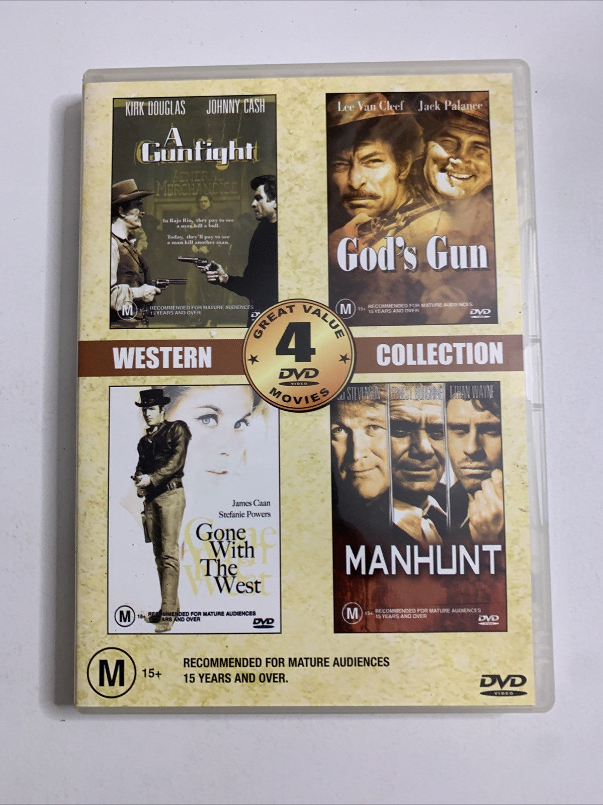 A Gunfight / God's Gun / Gone With The West / Manhunt (DVD) Region 4