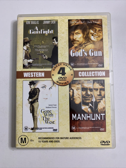 A Gunfight / God's Gun / Gone With The West / Manhunt (DVD) Region 4