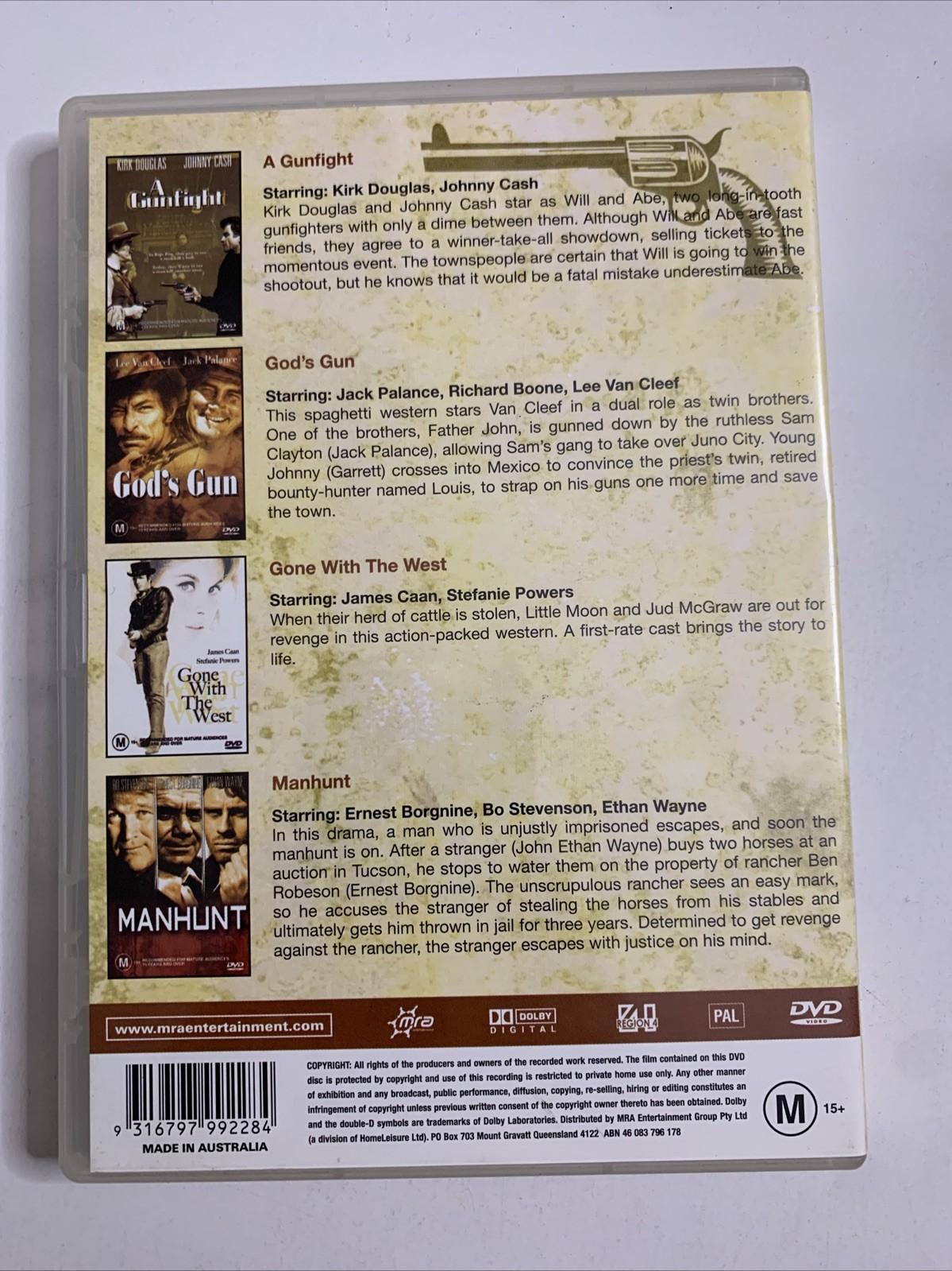 A Gunfight / God's Gun / Gone With The West / Manhunt (DVD) Region 4