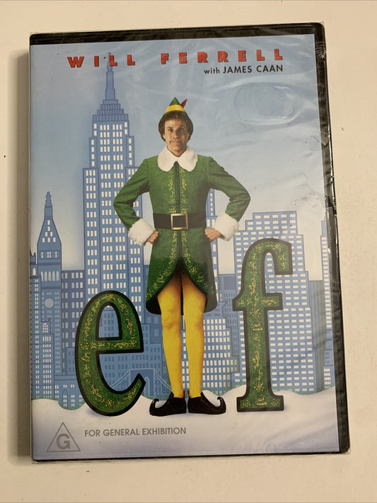 Elf (DVD, 2003) Will Ferrell, Zooey Deschanel Region 4  NEW Sealed