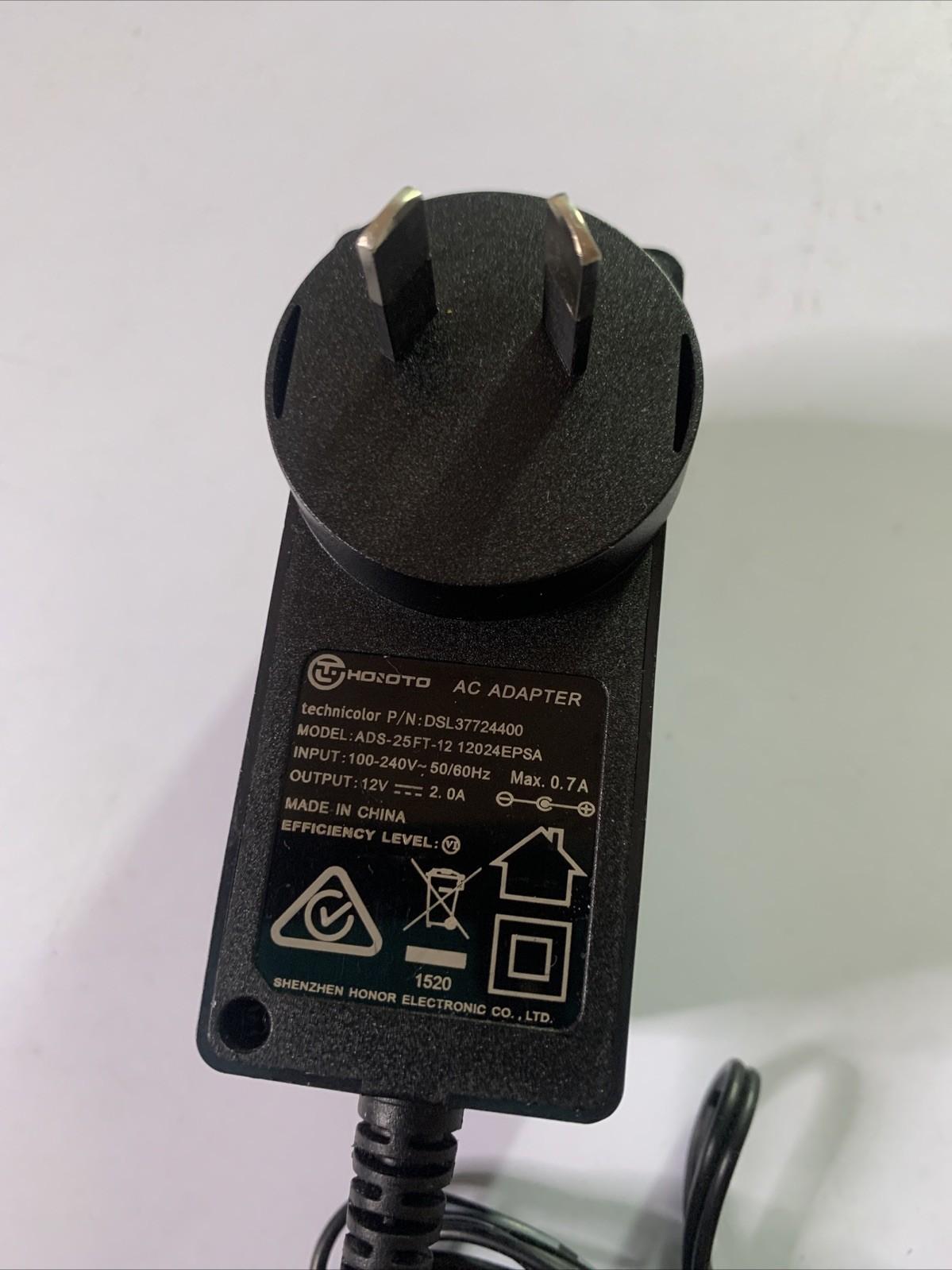 Hoioto Power Supply DSL37724400 AC Adapter 12V 2A