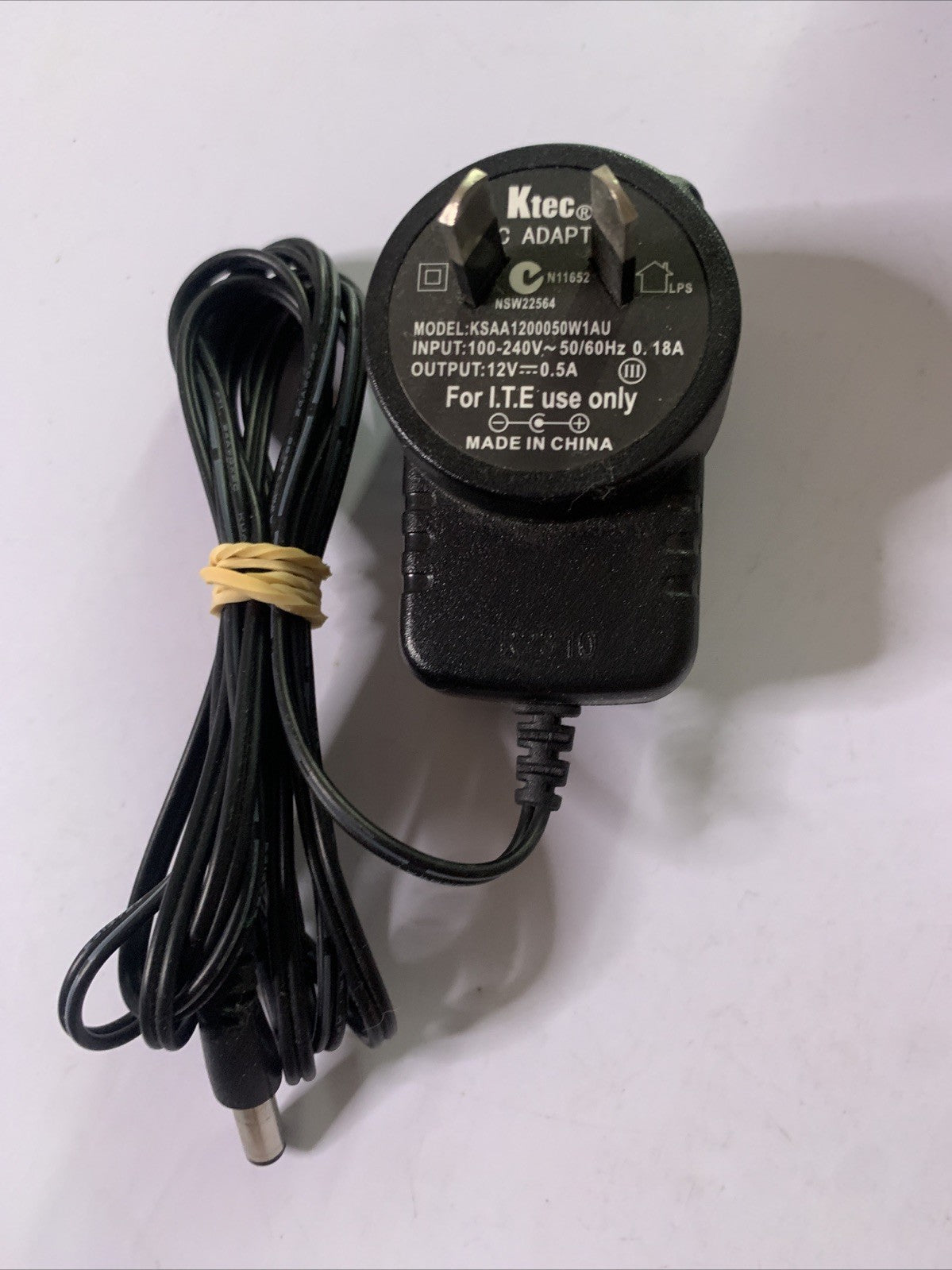 Ktec AC Adaptor 12V 0.5A Power Supply KSAA1200050W1AU