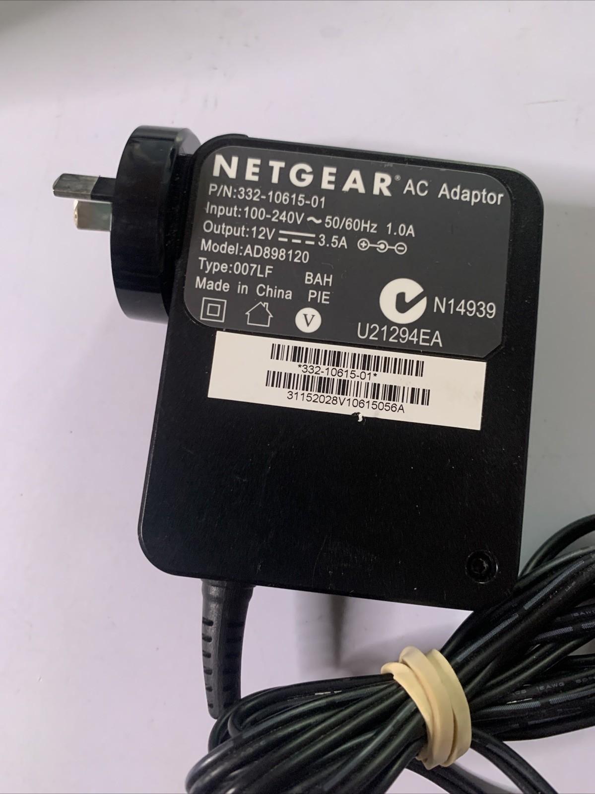 Genuine Netgear AC Adapter AD898120 12V 3.5A Power Supply For Netgear Router