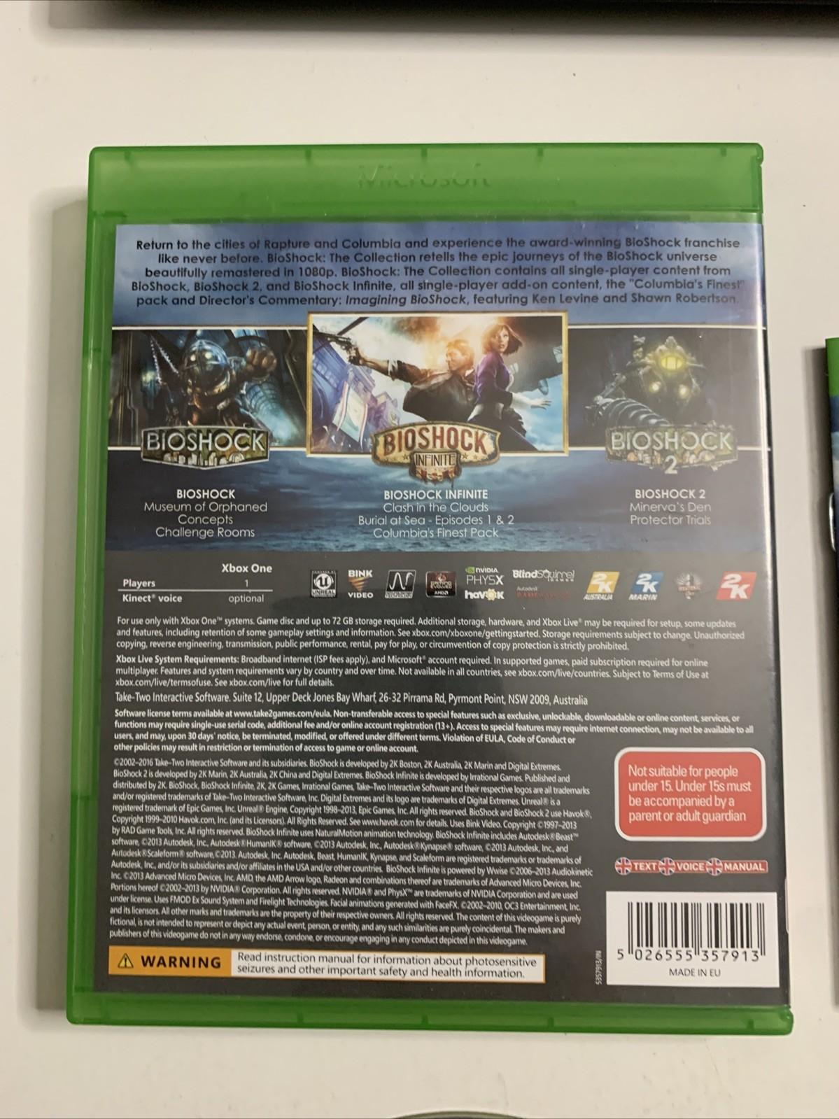 Bioshock: The Collection Microsoft XBOX One 2016 Game Complete