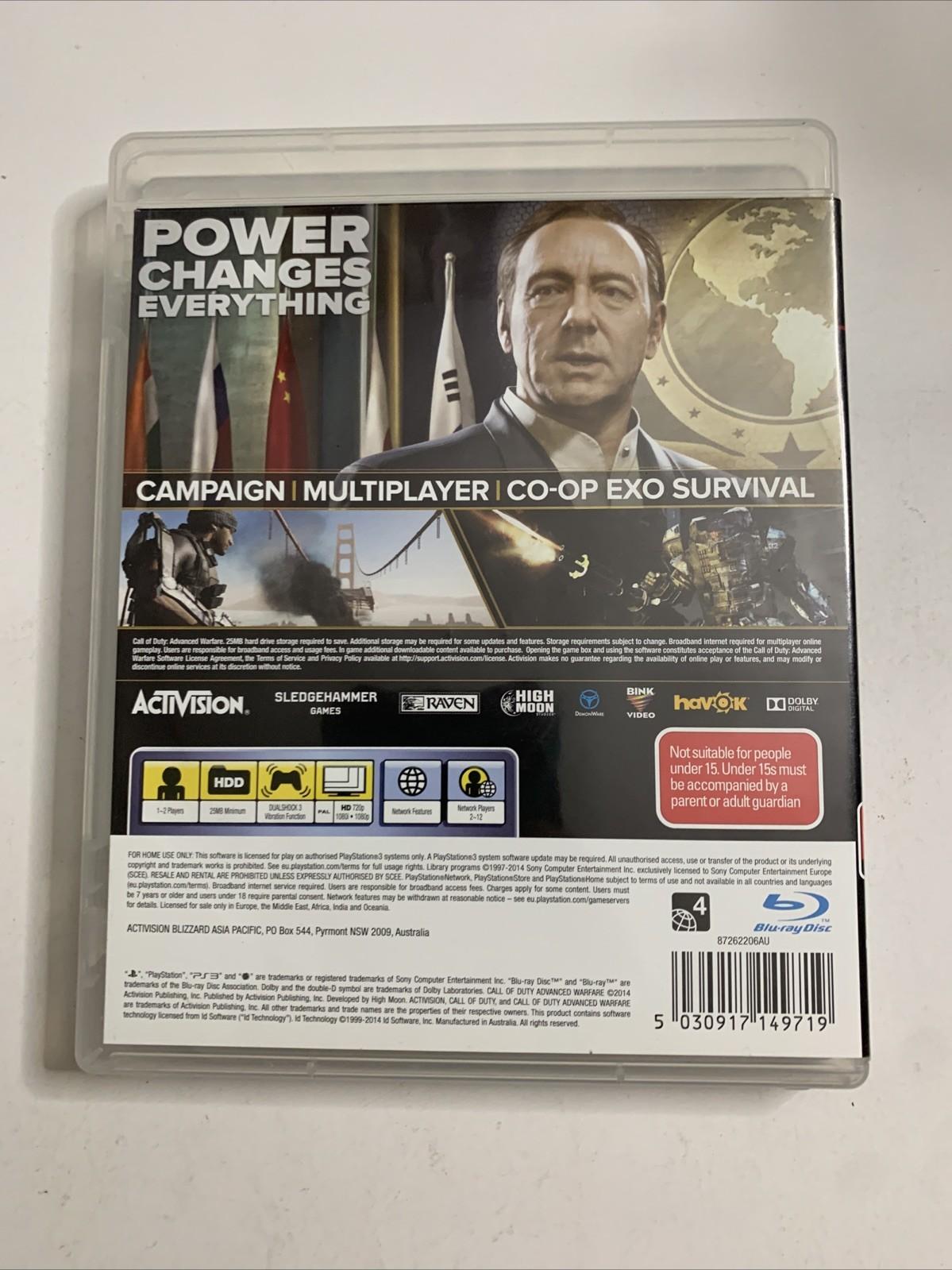 Call Of Duty : Advanced Warfare PS3 Sony PlayStation 3 Game