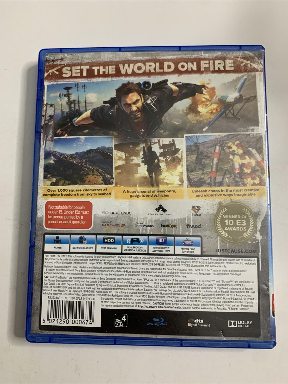 Just Cause 3 Sony PlayStation 4 PS4 2015 Action Game