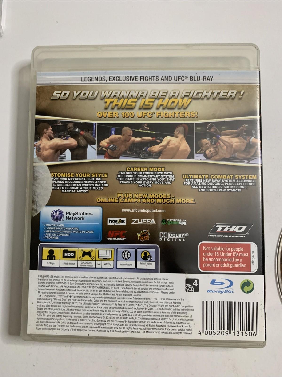 UFC Undisputed 2010 PS3 PlayStation 3 Game Complete