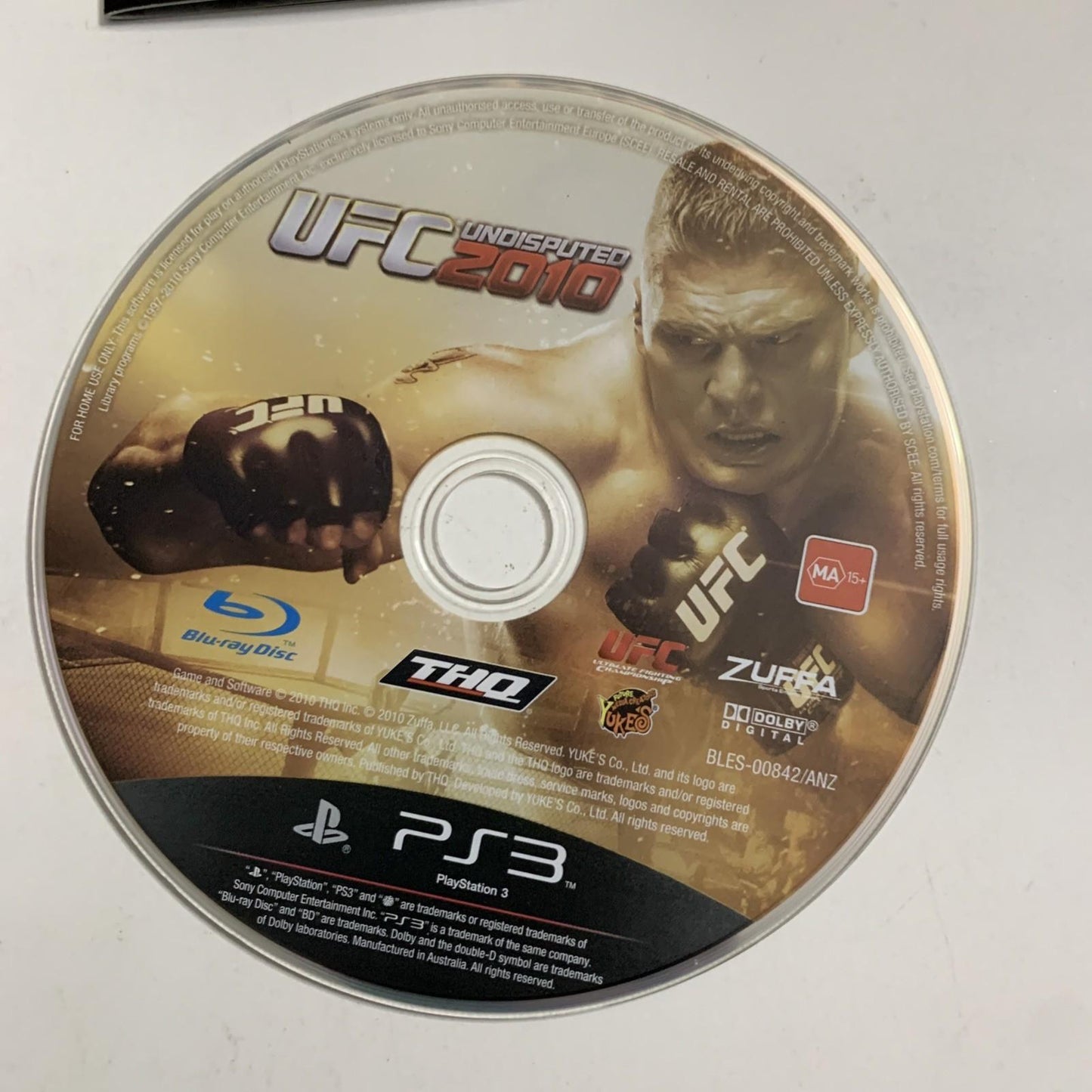 UFC Undisputed 2010 PS3 PlayStation 3 Game Complete