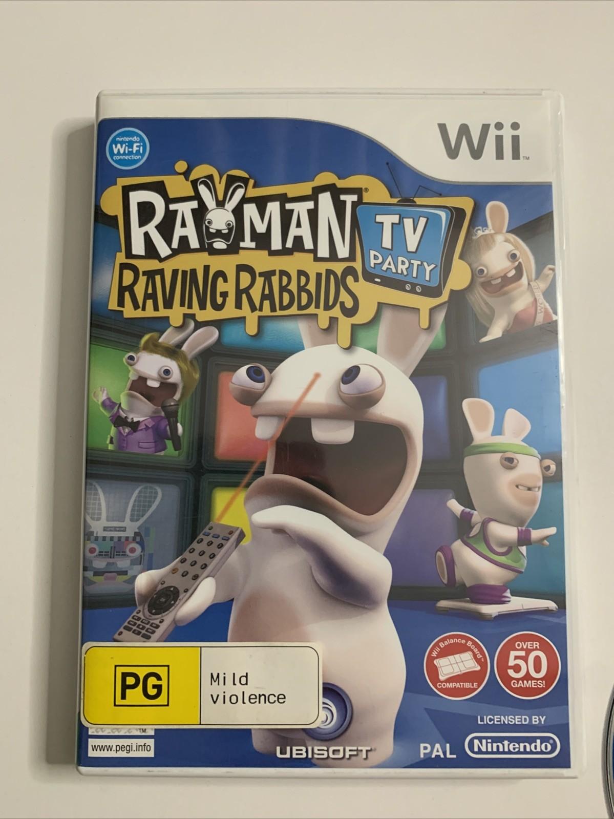 Rayman Raving Rabbids: TV Party 2008 Nintendo Wii PAL Game Complete