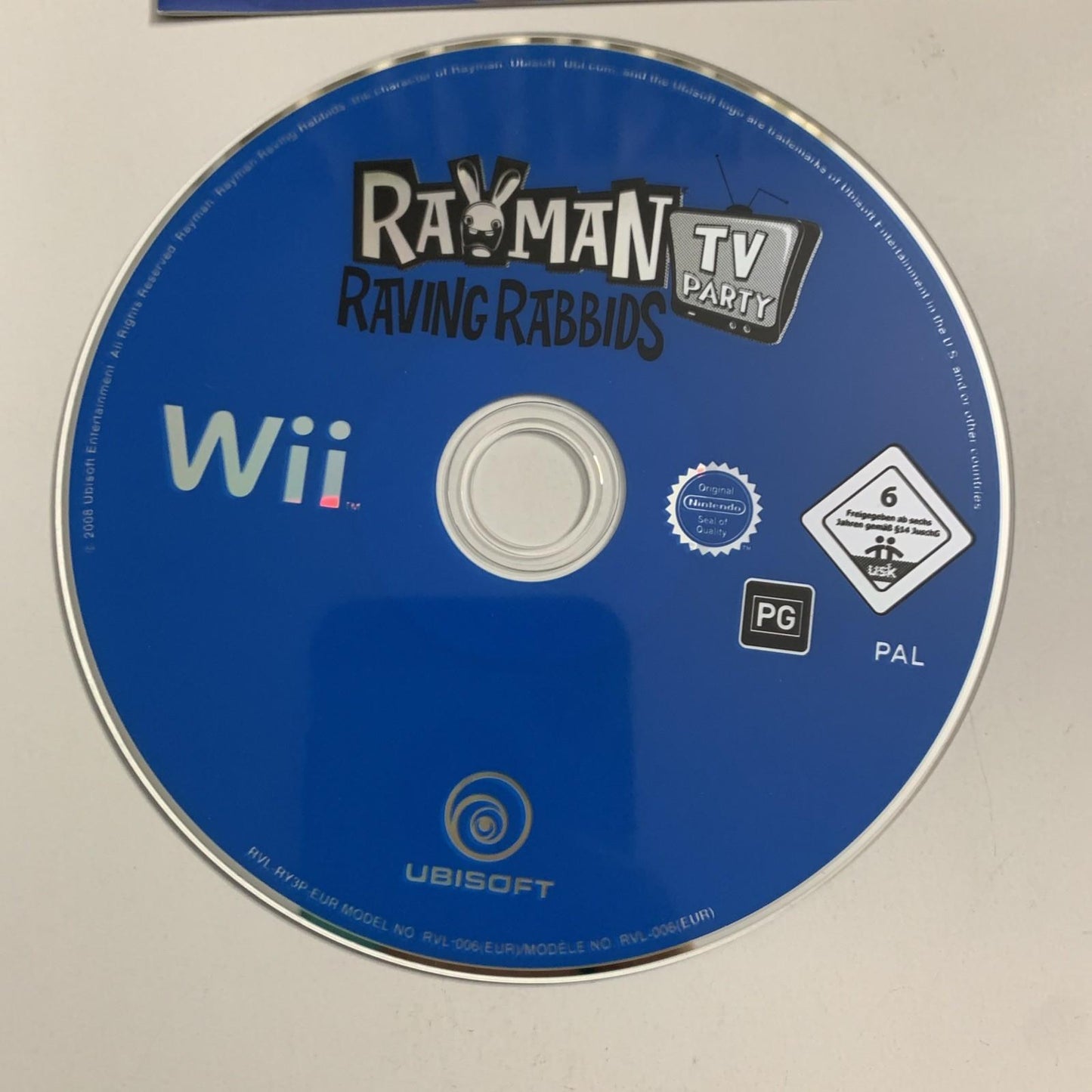 Rayman Raving Rabbids: TV Party 2008 Nintendo Wii PAL Game Complete