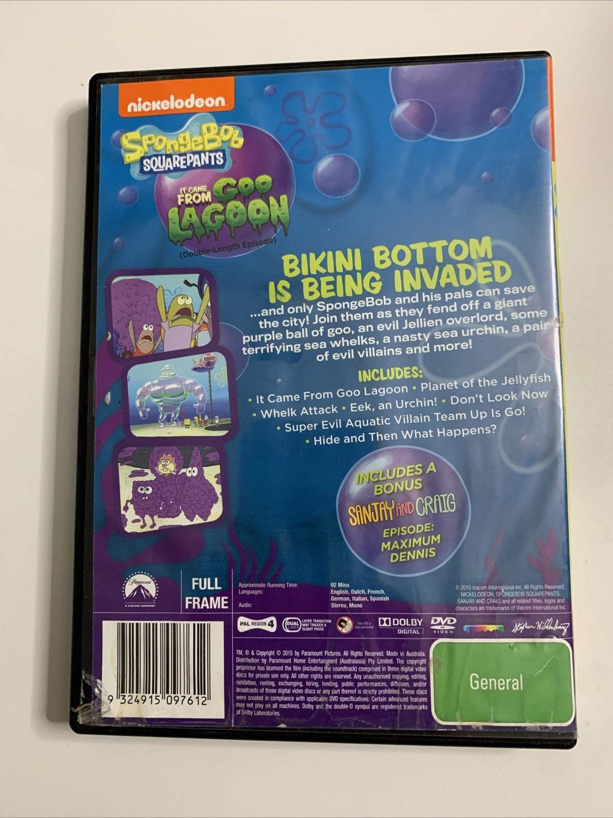 SpongeBob SquarePants: It Came From Goo Lagoon (DVD, 2014) Nickelodeon Region 4