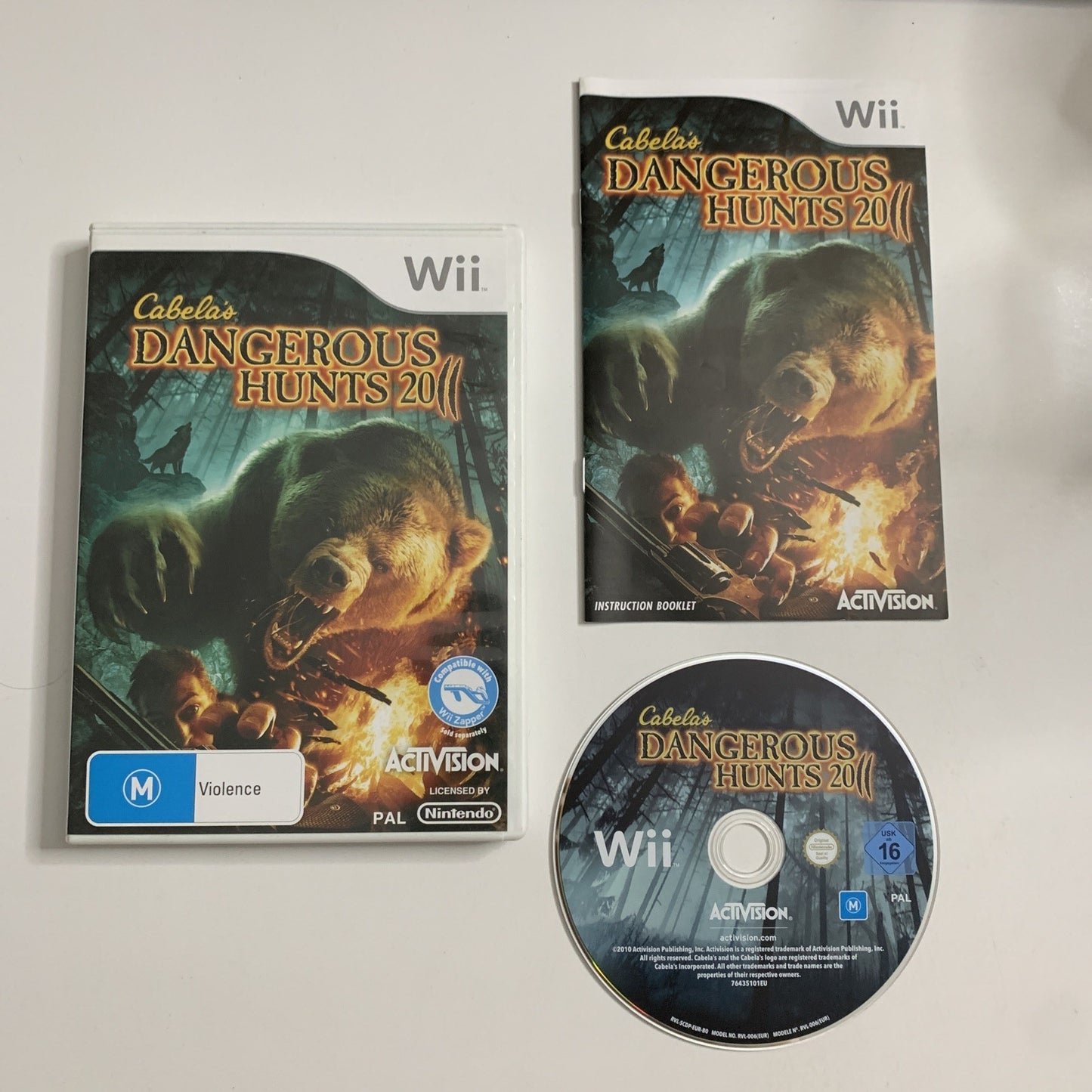 Cabela's Dangerous Hunts 2011 Nintendo Wii PAL Shooter Game
