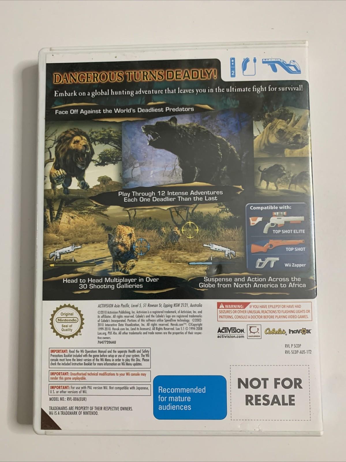 Cabela's Dangerous Hunts 2011 Nintendo Wii PAL Shooter Game