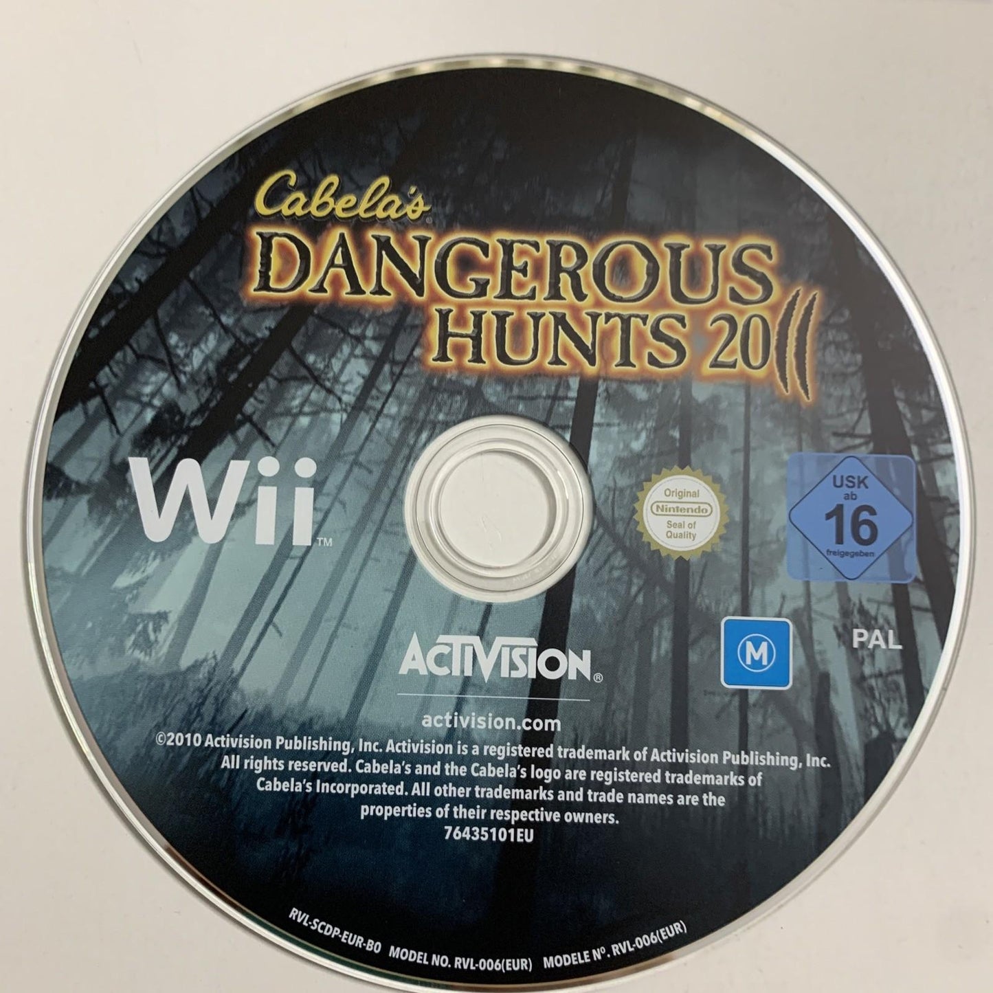 Cabela's Dangerous Hunts 2011 Nintendo Wii PAL Shooter Game