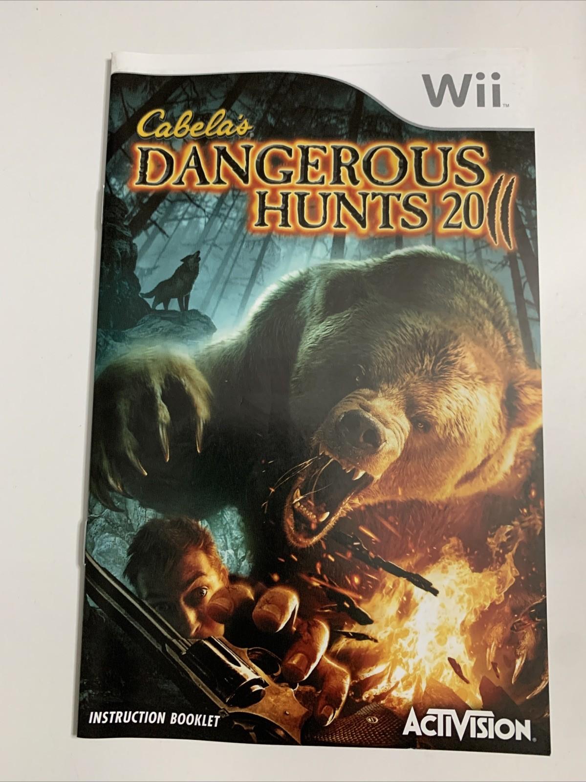 Cabela's Dangerous Hunts 2011 Nintendo Wii PAL Shooter Game