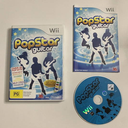 PopStar Guitar Nintendo Wii PAL 2008 Game