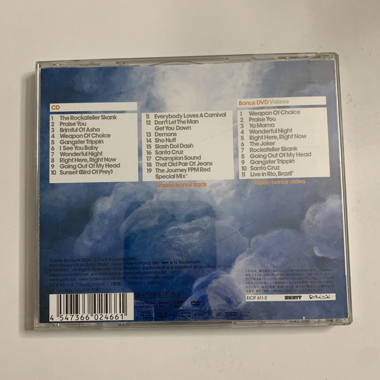 Fatboy Slim – The Greatest Hits: Why Try Harder (CD + DVD, 2006) Obi Japan