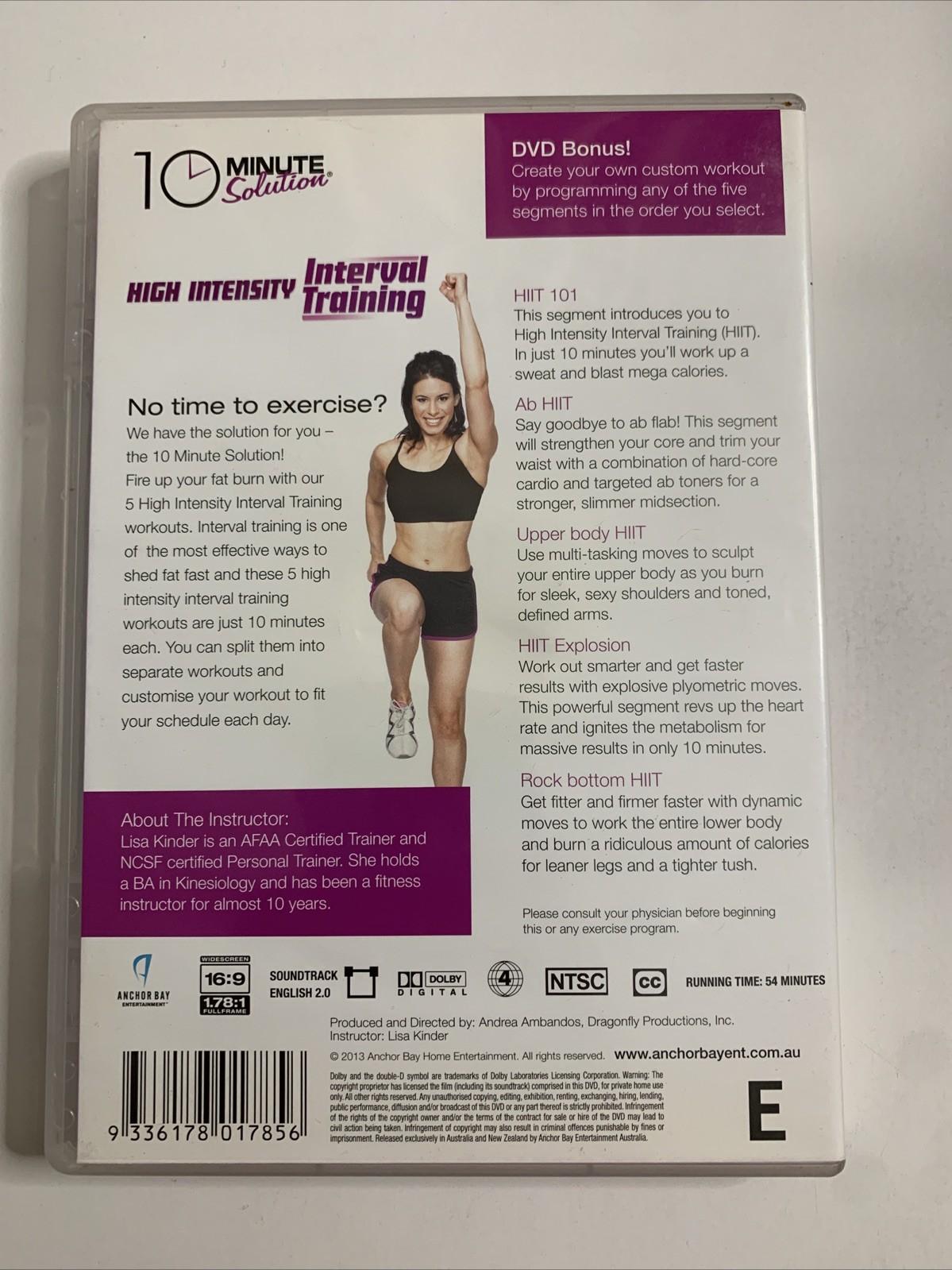 10 Minute Solution: High Intensity Interval Training (DVD, 2013) Region 4