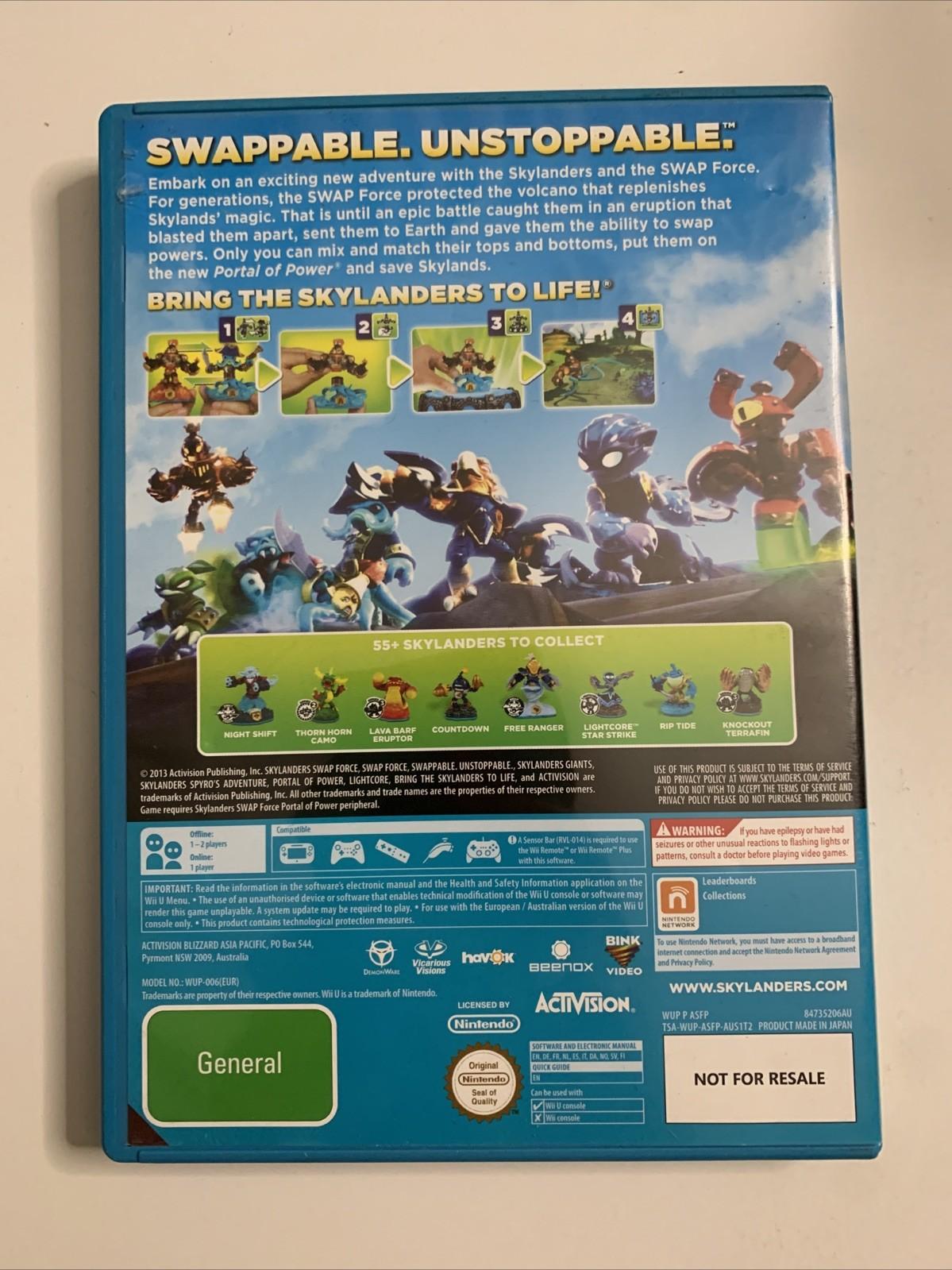 Skylanders Swap Force Nintendo Wii U PAL 2013 Game