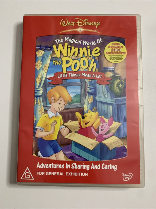 Winnie The Pooh: Little Things Mean A Lot (DVD, 2003) Disney Animation Region 4