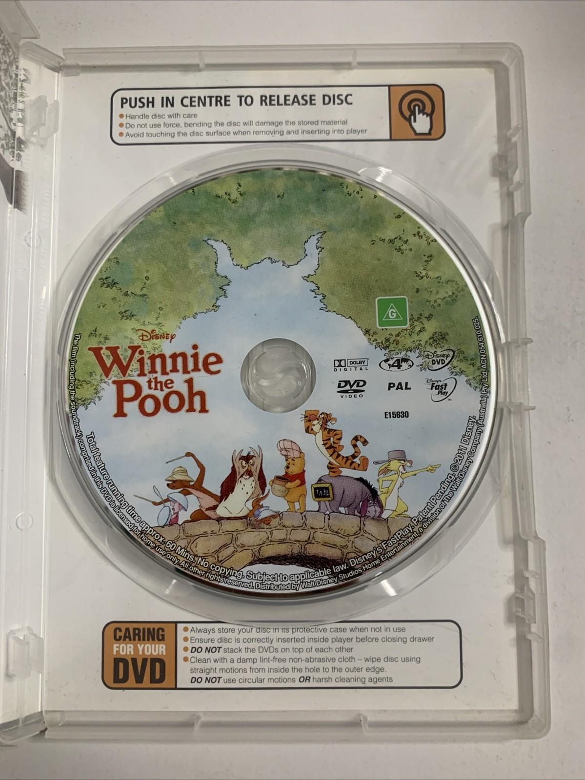Disney Winnie The Pooh Movie (DVD, 2011) Animation Region 4